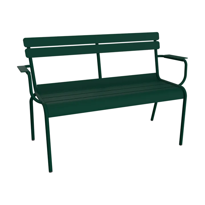 Luxembourg sofa med armlener 131x55,5x86 cm - Cedar green (grønn) - Fermob