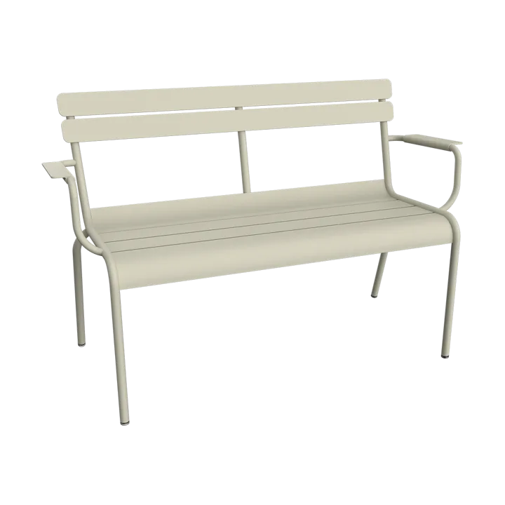 Luxembourg sofa med armlener 131x55,5x86 cm - Clay grey (grå) - Fermob