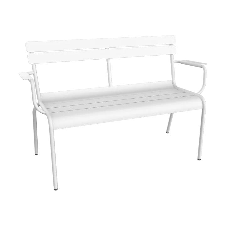 Luxembourg sofa med armlener 131x55,5x86 cm - Cotton white (hvit) - Fermob