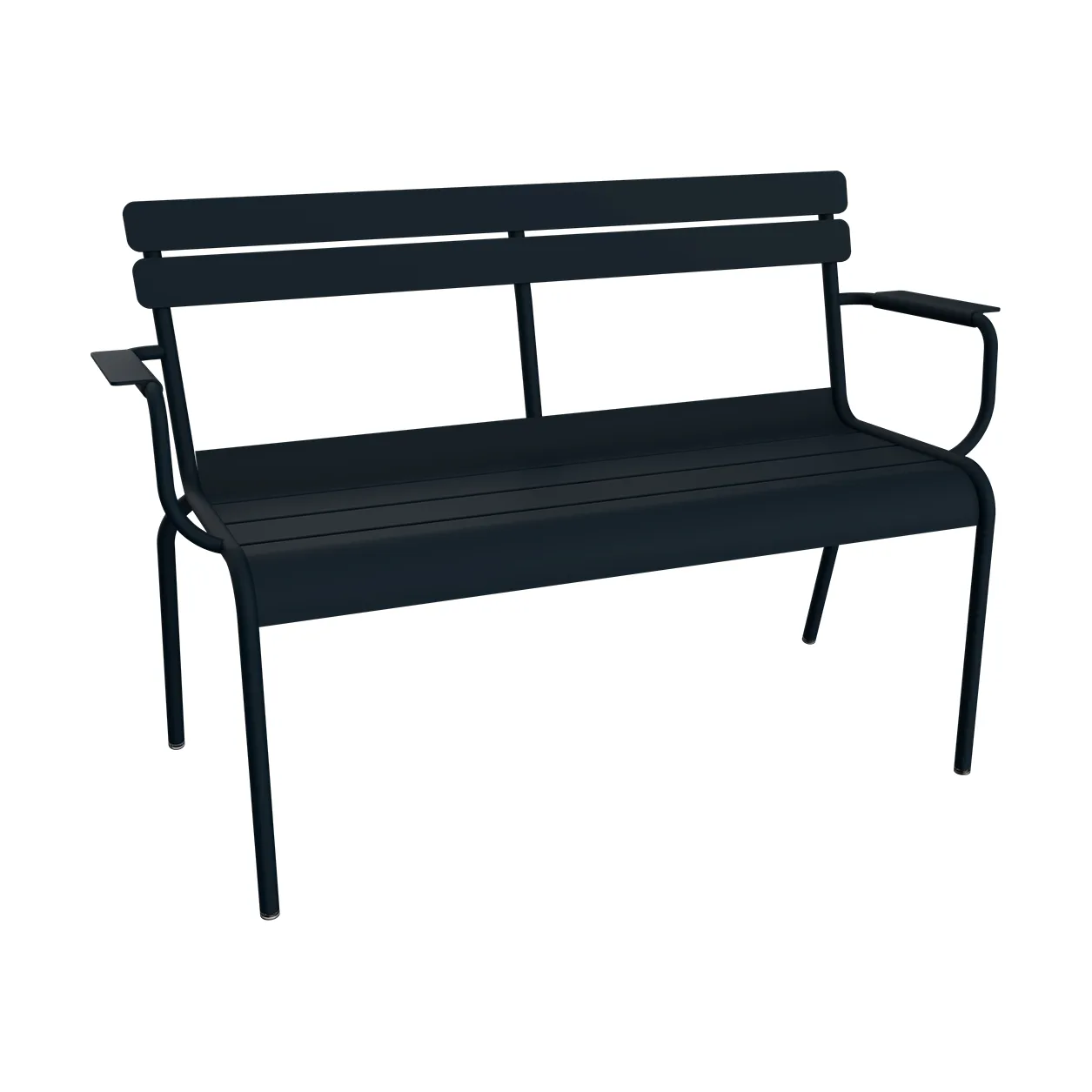 Luxembourg sofa med armlener 131x55,5x86 cm, Deep blue (blå) Fermob