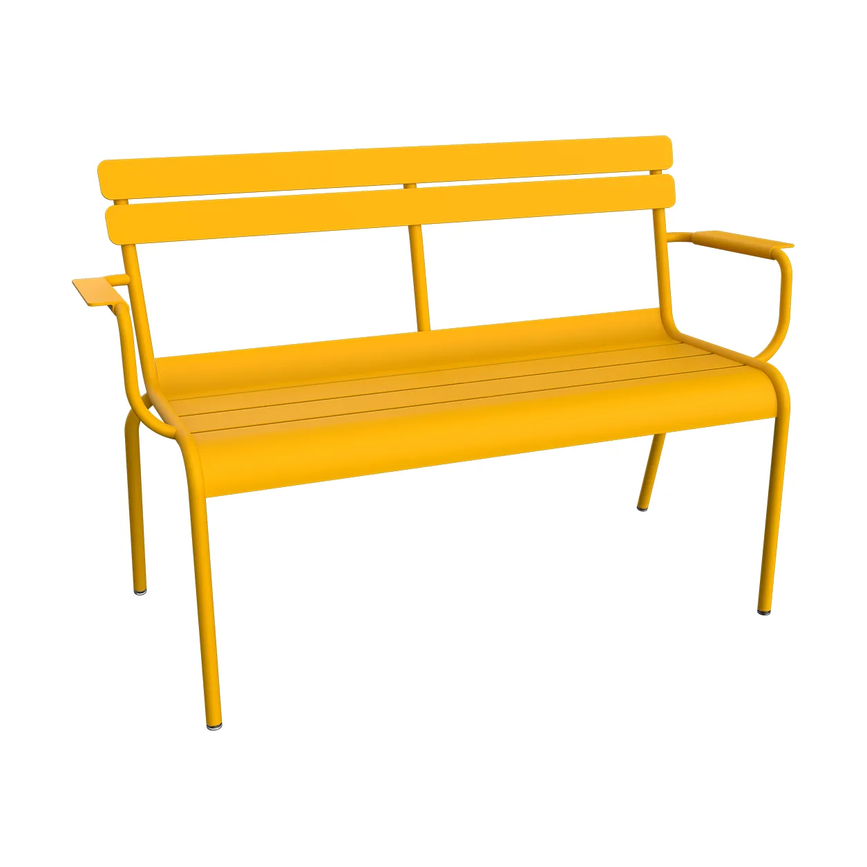 Luxembourg sofa med armlener 131x55,5x86 cm, Honey (gul) Fermob