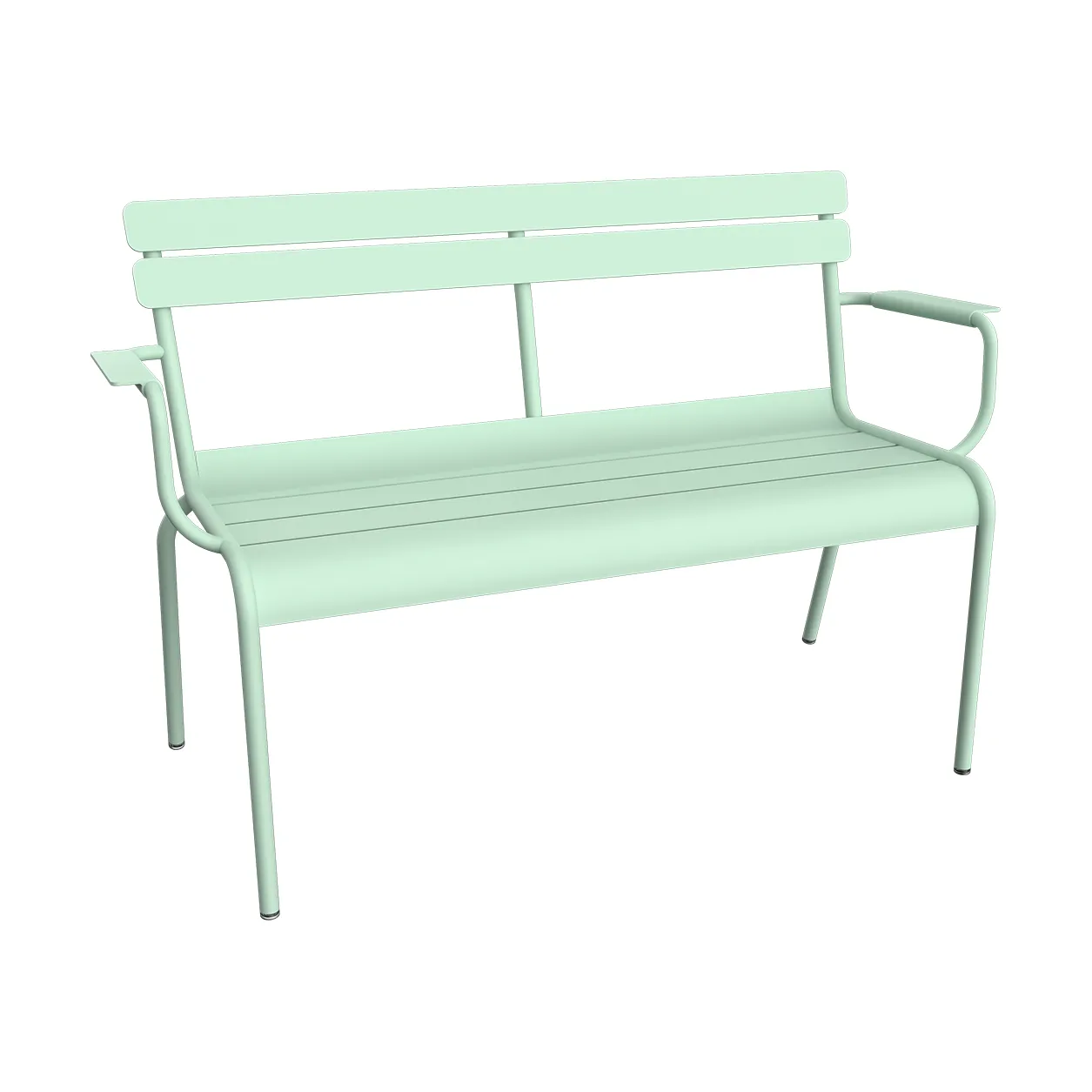 Luxembourg sofa med armlener 131x55,5x86 cm, Ice mint Fermob