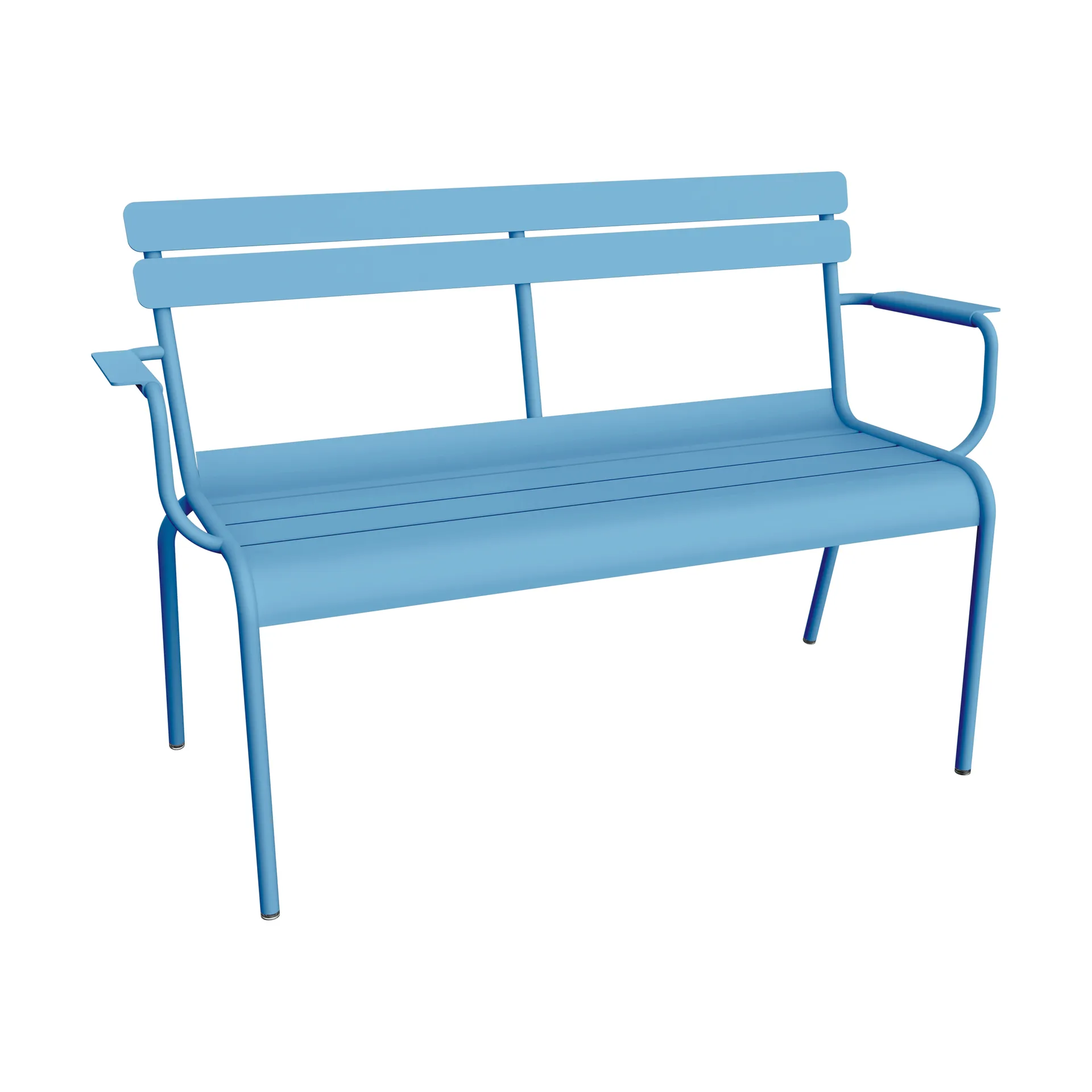 Luxembourg sofa med armlener 131x55,5x86 cm, Maya Blue Fermob