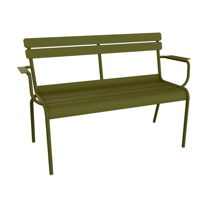 Luxembourg sofa med armlener 131x55,5x86 cm - Pesto (grønn) - Fermob