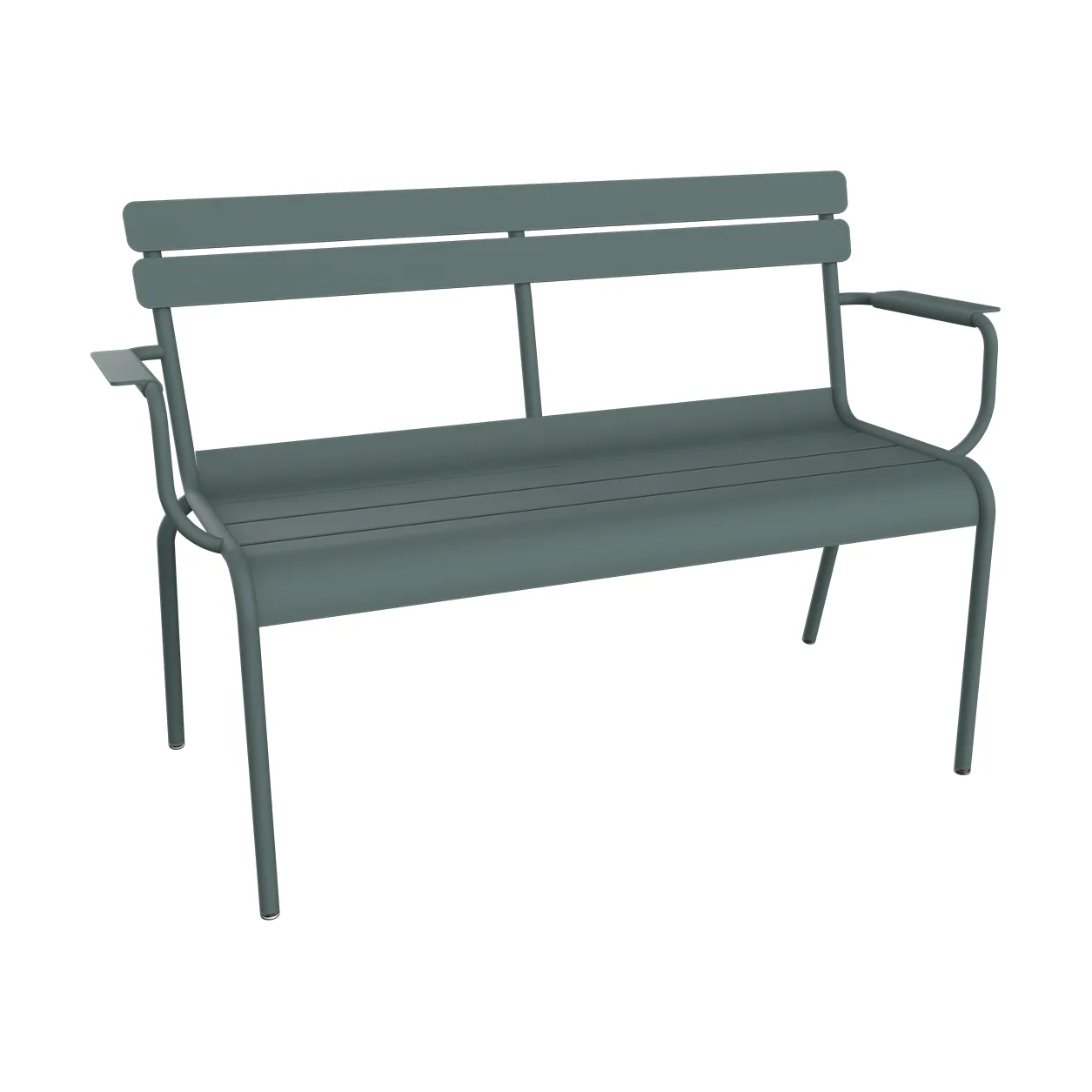 Luxembourg sofa med armlener 131x55,5x86 cm, Storm grey (grå) Fermob
