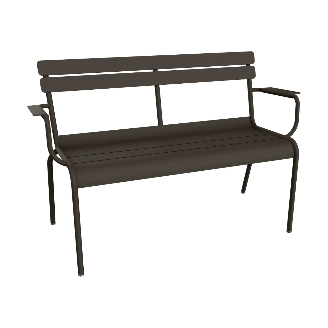 Luxembourg sofa med armlener 131x55,5x86 cm, Tonka (brun) Fermob