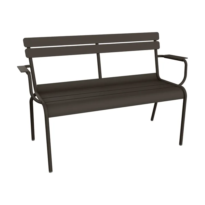 Luxembourg sofa med armlener 131x55,5x86 cm - Tonka (brun) - Fermob