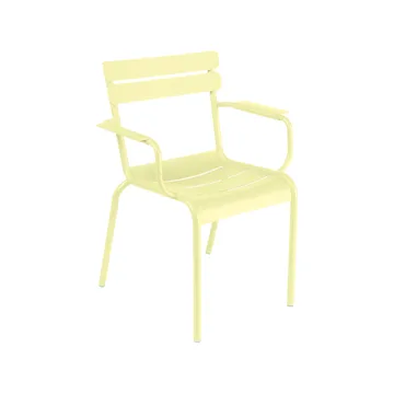 Luxembourg stol med armlener - Frosted lemon - Fermob
