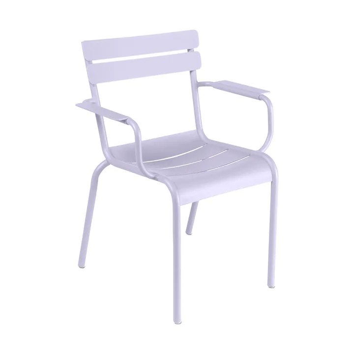 Luxembourg stol med armlener, metall - Marshmallow - Fermob