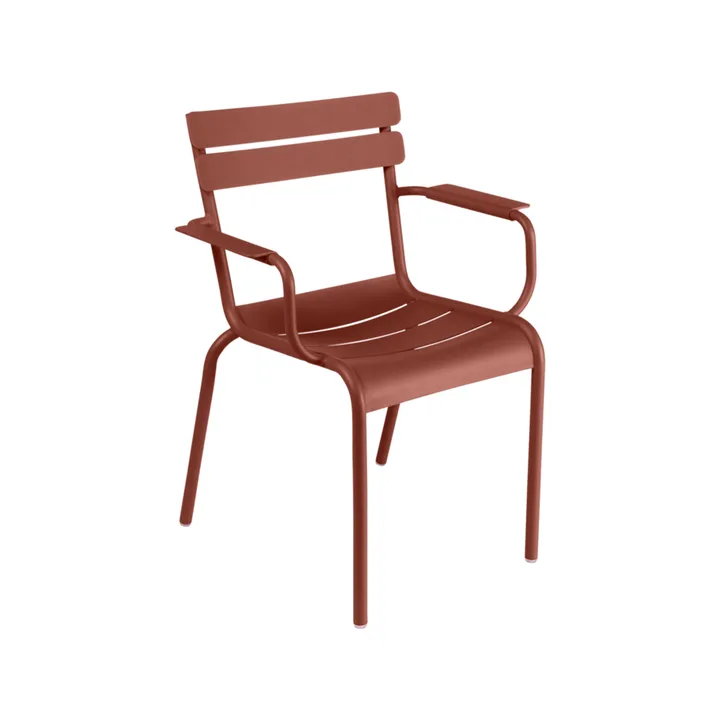 Luxembourg stol med armlener - Red ochre (rød) - Fermob