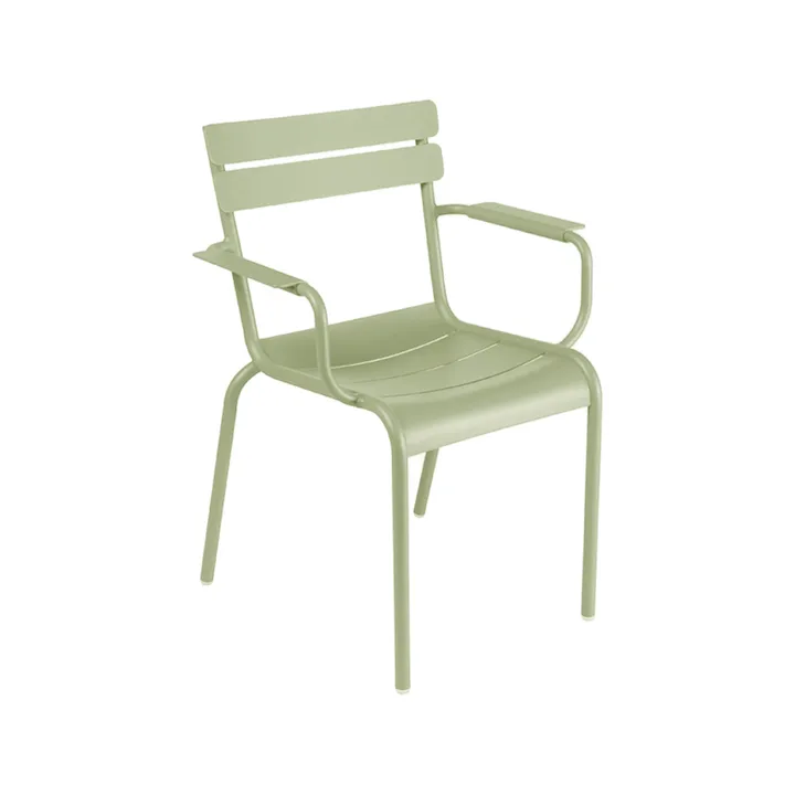 Luxembourg stol med armlener - Willow green - Fermob