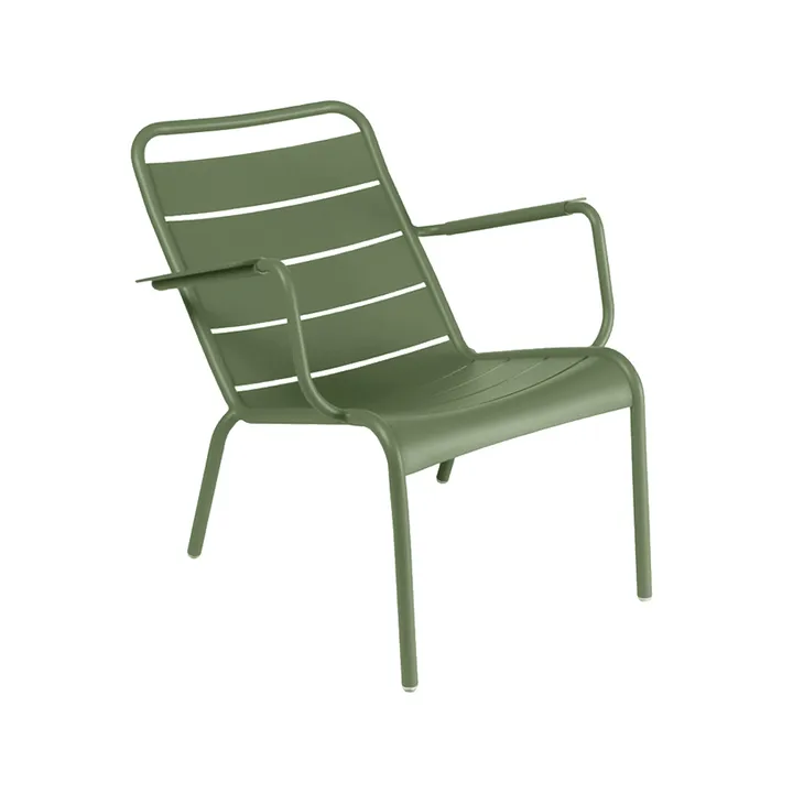 Luxembourg stol med armlener,lav - Cactus - Fermob