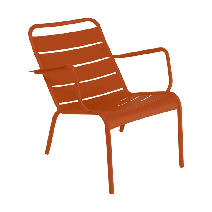 Luxembourg stol med armlener,lav - Candied orange (oransje) - Fermob