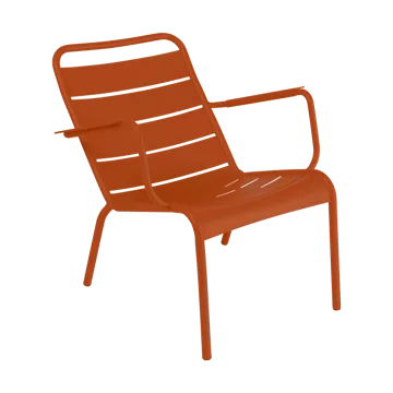 Luxembourg stol med armlener,lav - Candied orange - Fermob
