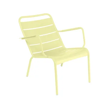 Luxembourg stol med armlener,lav - Frosted lemon (gul) - Fermob