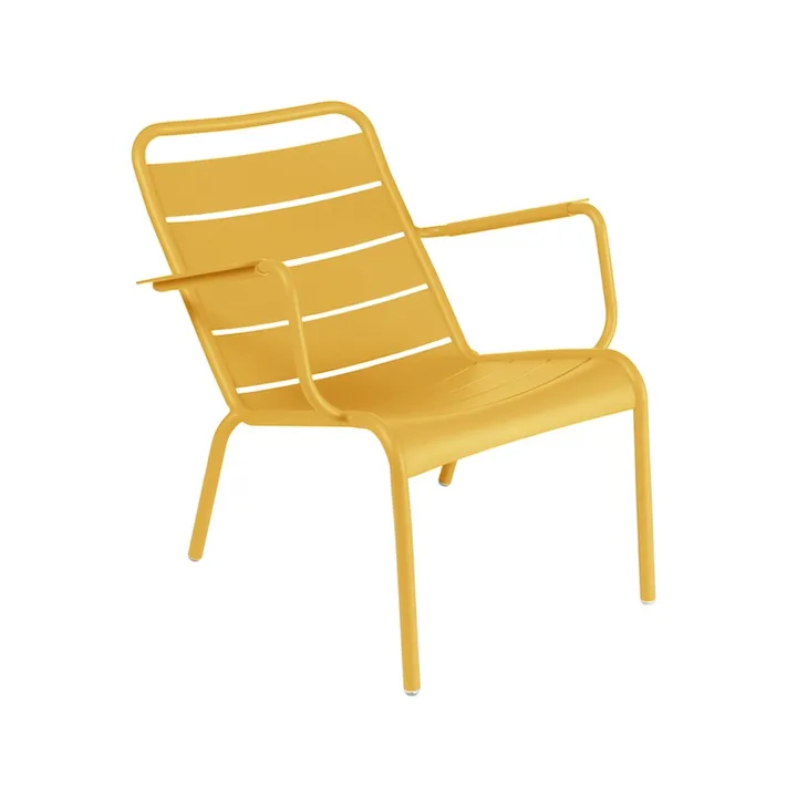 Luxembourg stol med armlener,lav - Honey - Fermob