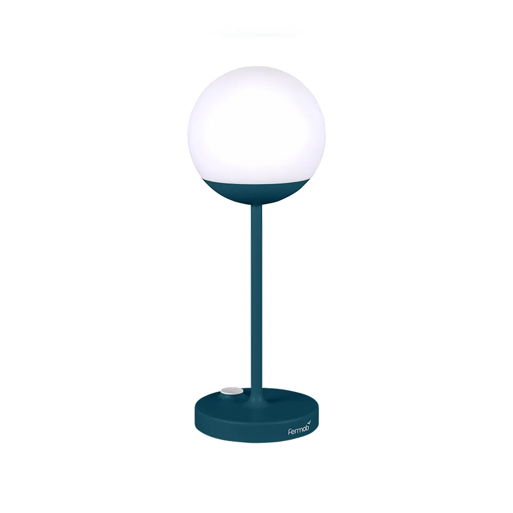 Mooon! bordlampe, Acapulco blue (blå), h.41 cm Fermob