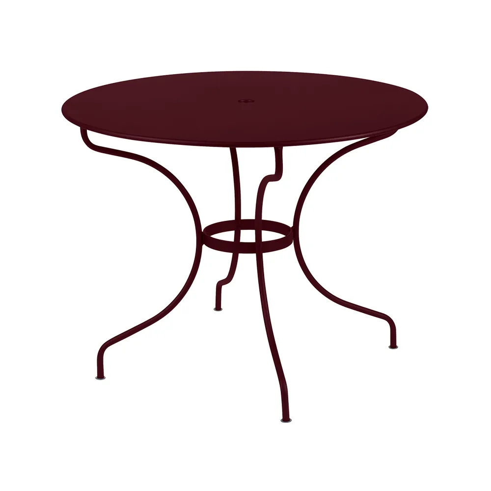 Opera+ bord Ø96 cm, Black cherry (vinrød) Fermob