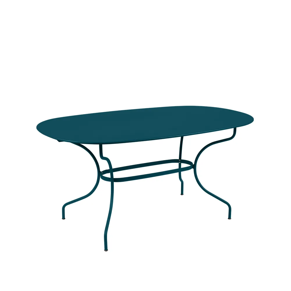 Opera+ bord, ovalt, Acapulco blue Fermob
