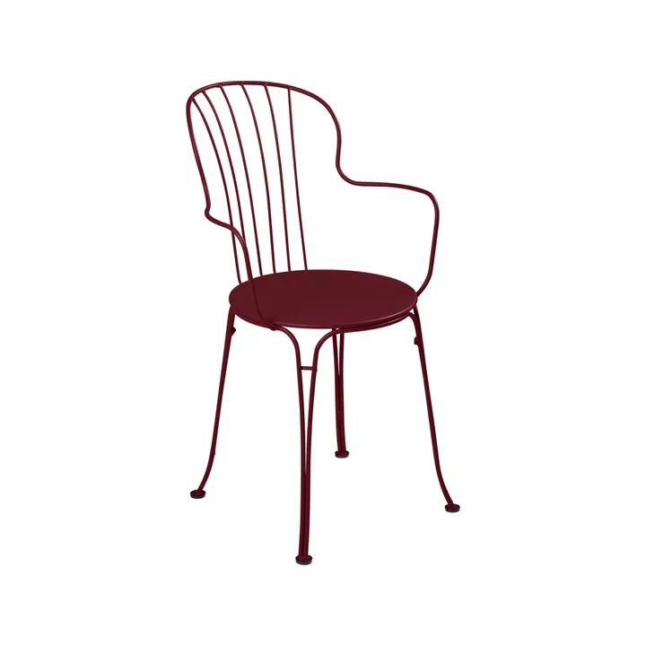 Opera+ stol med armlener - Black cherry (vinrød) - Fermob