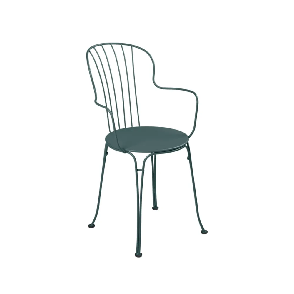 Opera+ stol med armlener, Storm grey Fermob