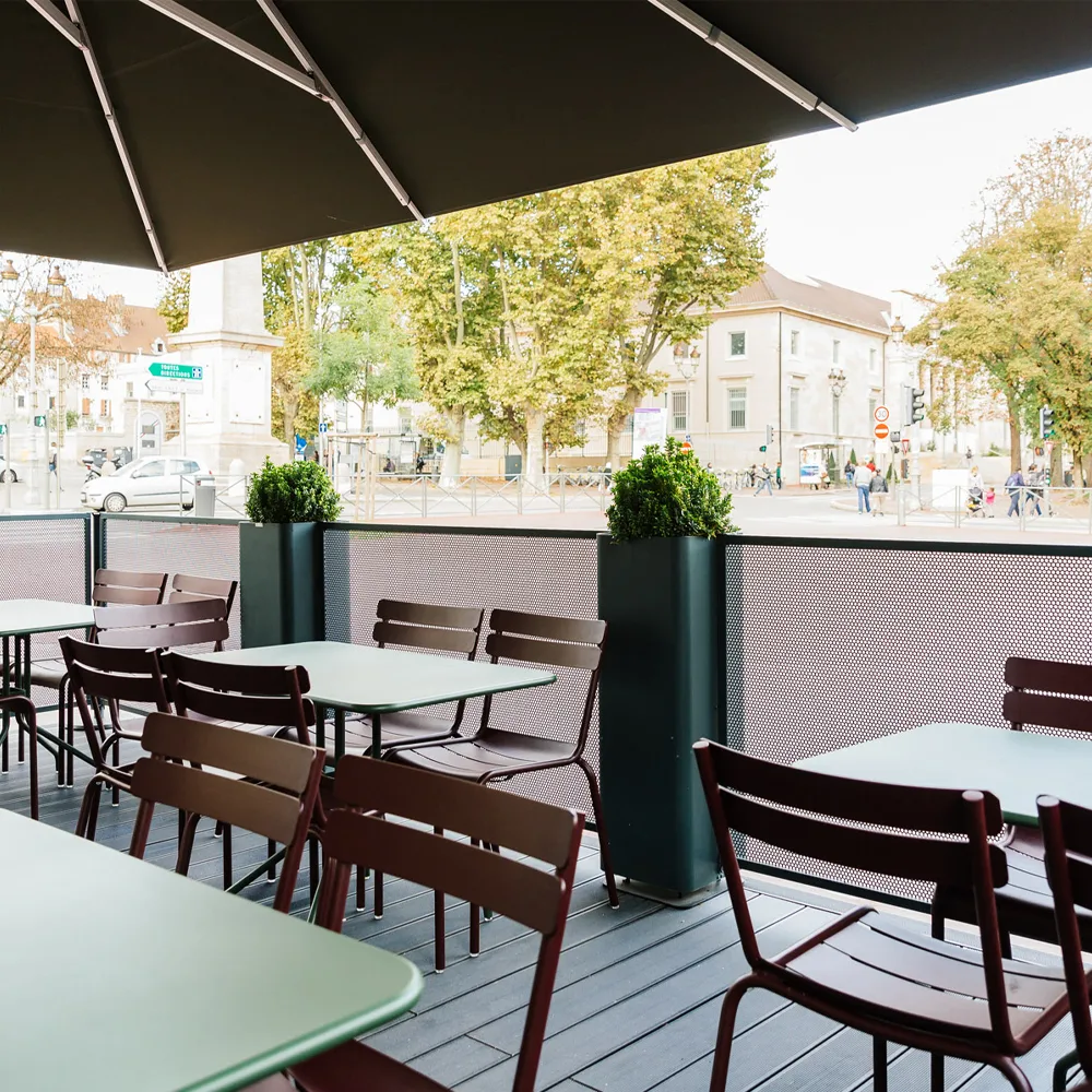 Pétale bord 110x70 cm, Storm grey Fermob