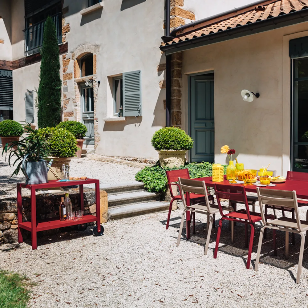 Quiberon serveringsvogn, Black cherry Fermob