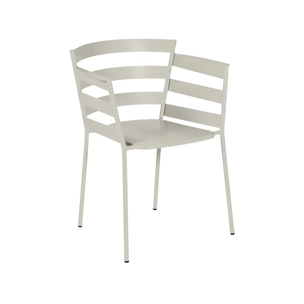 Rythmic stol med armlener, Clay grey (grå) Fermob
