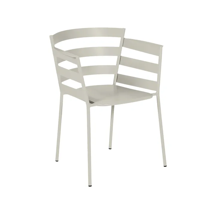 Rythmic stol med armlener - Clay grey - Fermob