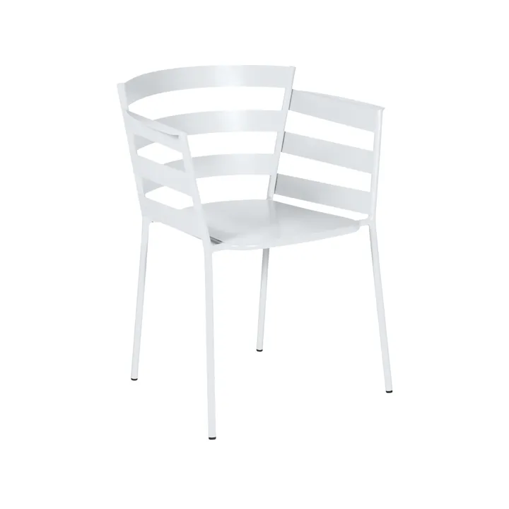 Rythmic stol med armlener - Cotton white - Fermob