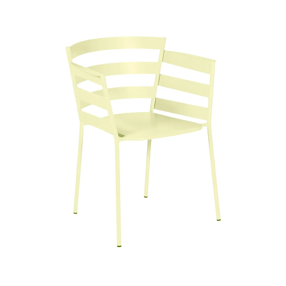 Rythmic stol med armlener, Frosted lemon (gul) Fermob