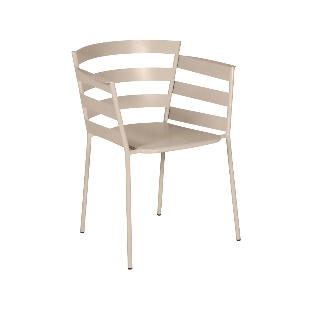 Rythmic stol med armlener, Nutmeg (beige) Fermob
