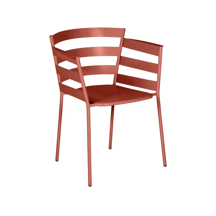 Rythmic stol med armlener - Red ochre - Fermob