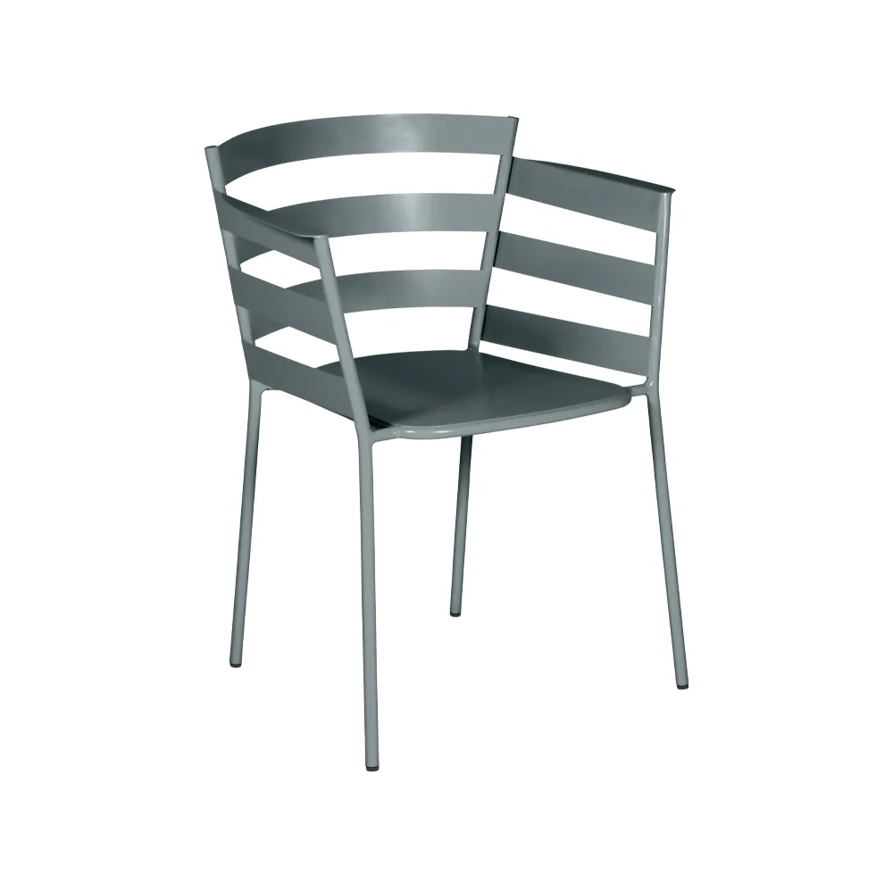 Rythmic stol med armlener, Storm grey Fermob
