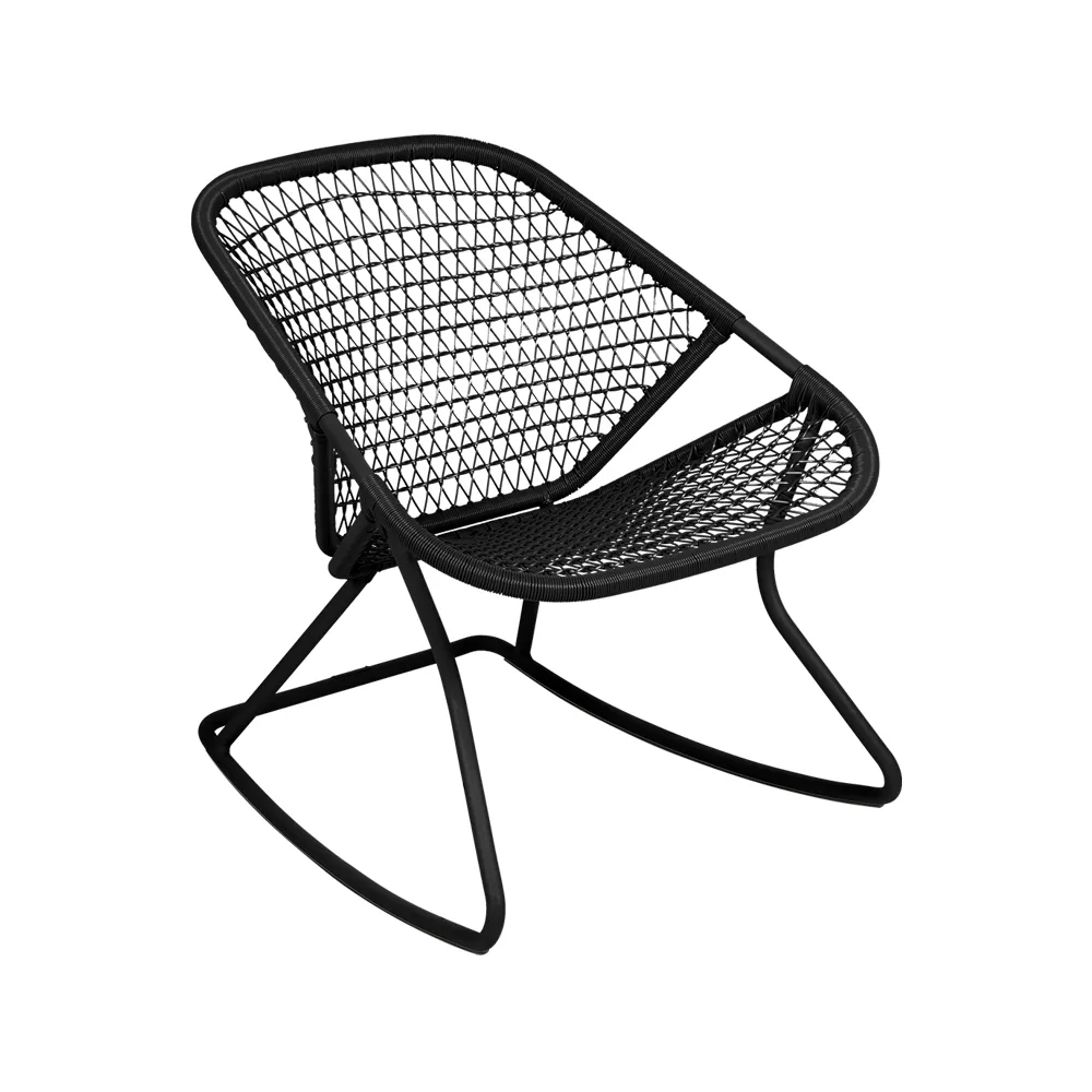Sixties gyngestol, Liquorice (svart) Fermob