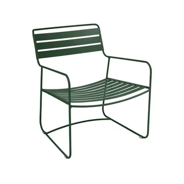 Surprising stol med armlener, lav - Cedar green (grønn) - Fermob