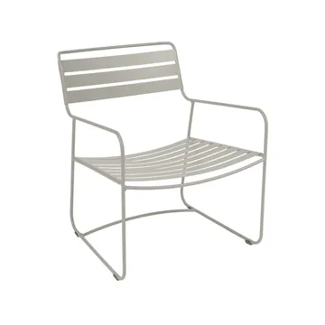 Surprising stol med armlener, lav - Clay grey (grå) - Fermob