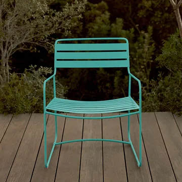 Surprising stol med armlener, lav - Cotton white - Fermob