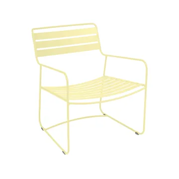 Surprising stol med armlener, lav - Frosted lemon (gul) - Fermob