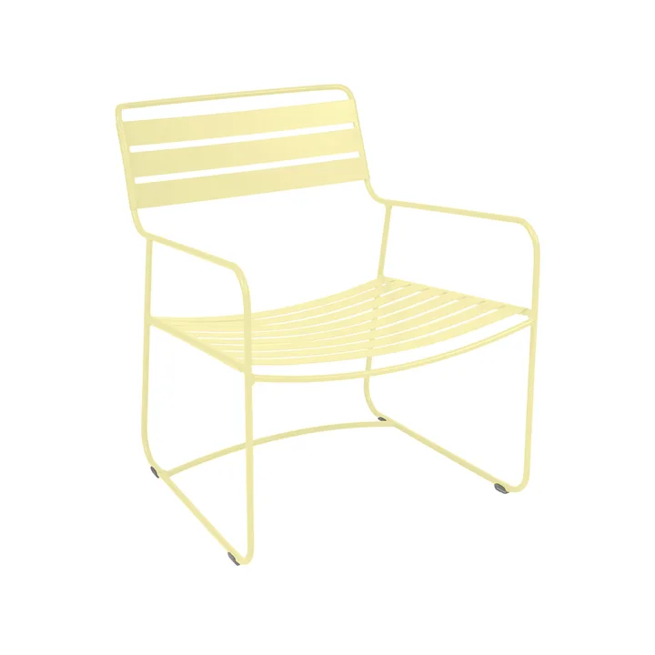 Surprising stol med armlener, lav - Frosted lemon (gul) - Fermob