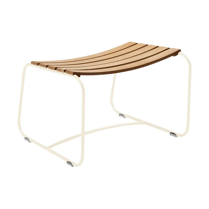 Surprising Teak fotskammel - Latte beige (beige) - Fermob
