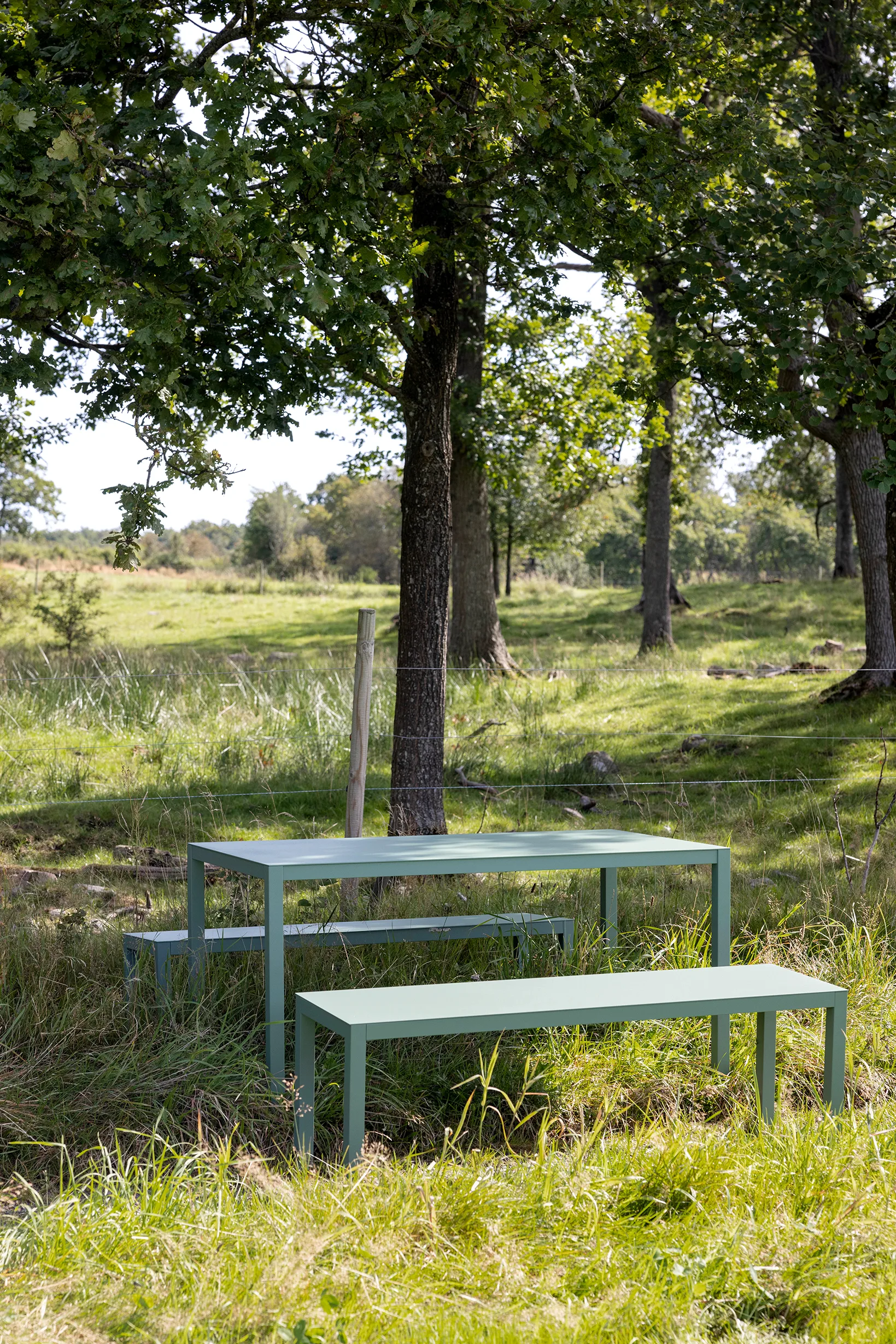 Aria benk, Sage green Fiam