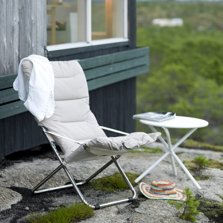 Fiesta Soft solstol, Stoff beige-aluminiumsstativ Fiam