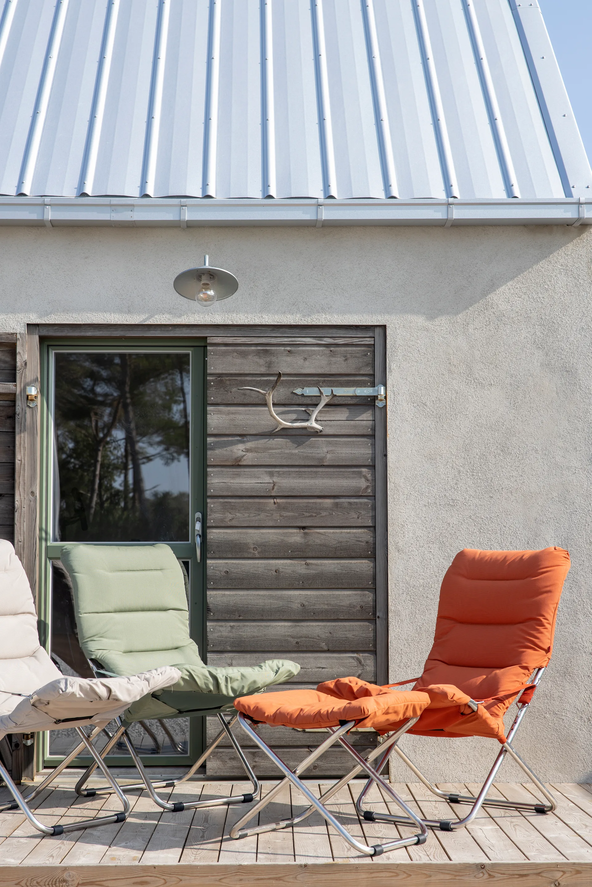 Fiesta Soft solstol, Stoff sage green-aluminium Fiam