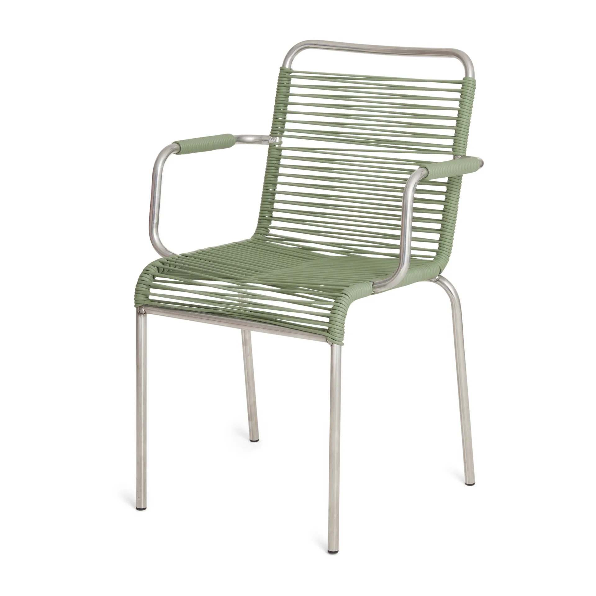 Mya karmstol aluminium, Sage green Fiam