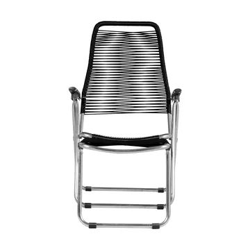 Spaghetti solseng med fotstøtte - Sort - Fiam