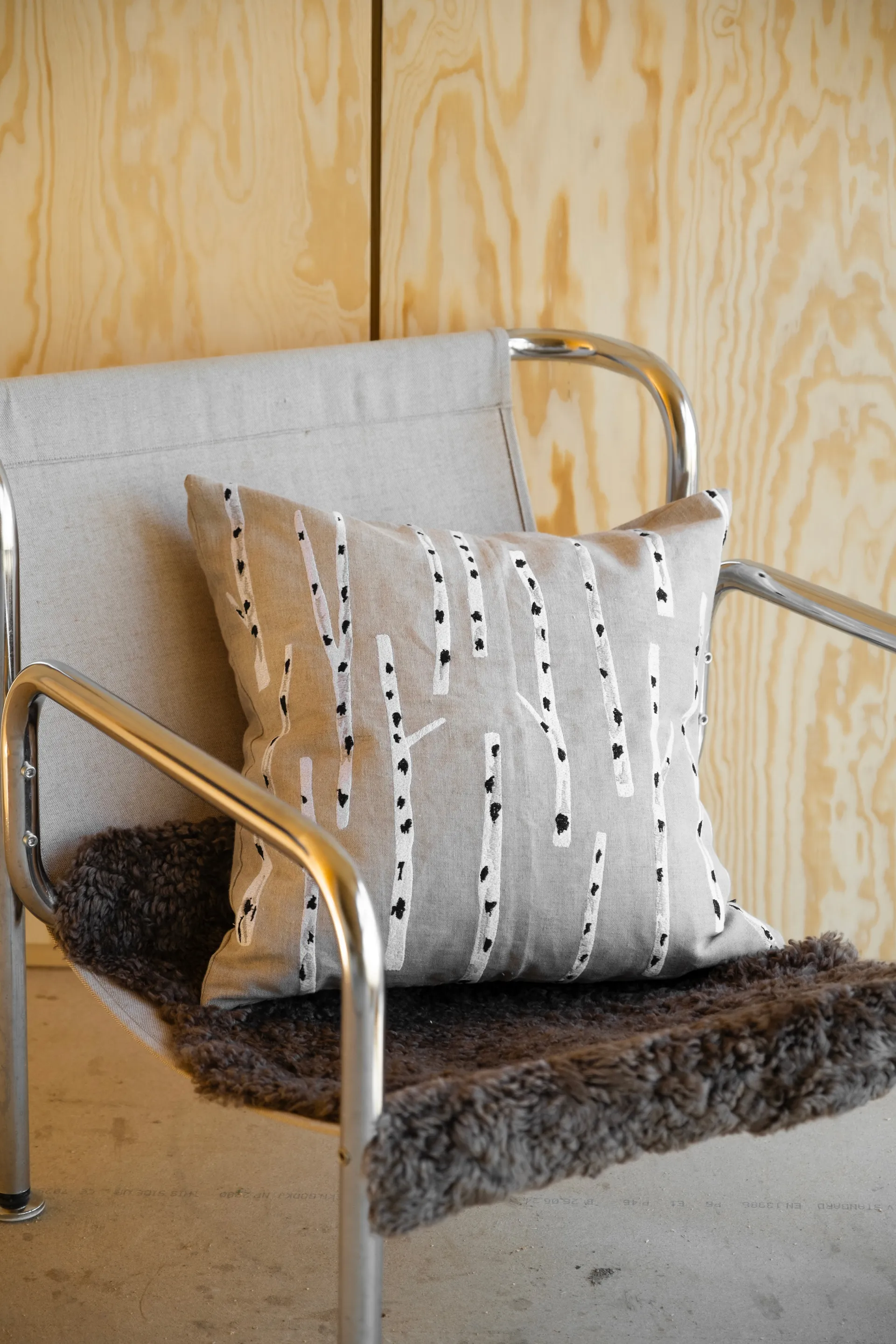 Birch putetrekk 48x48 cm, Natur Fine Little Day