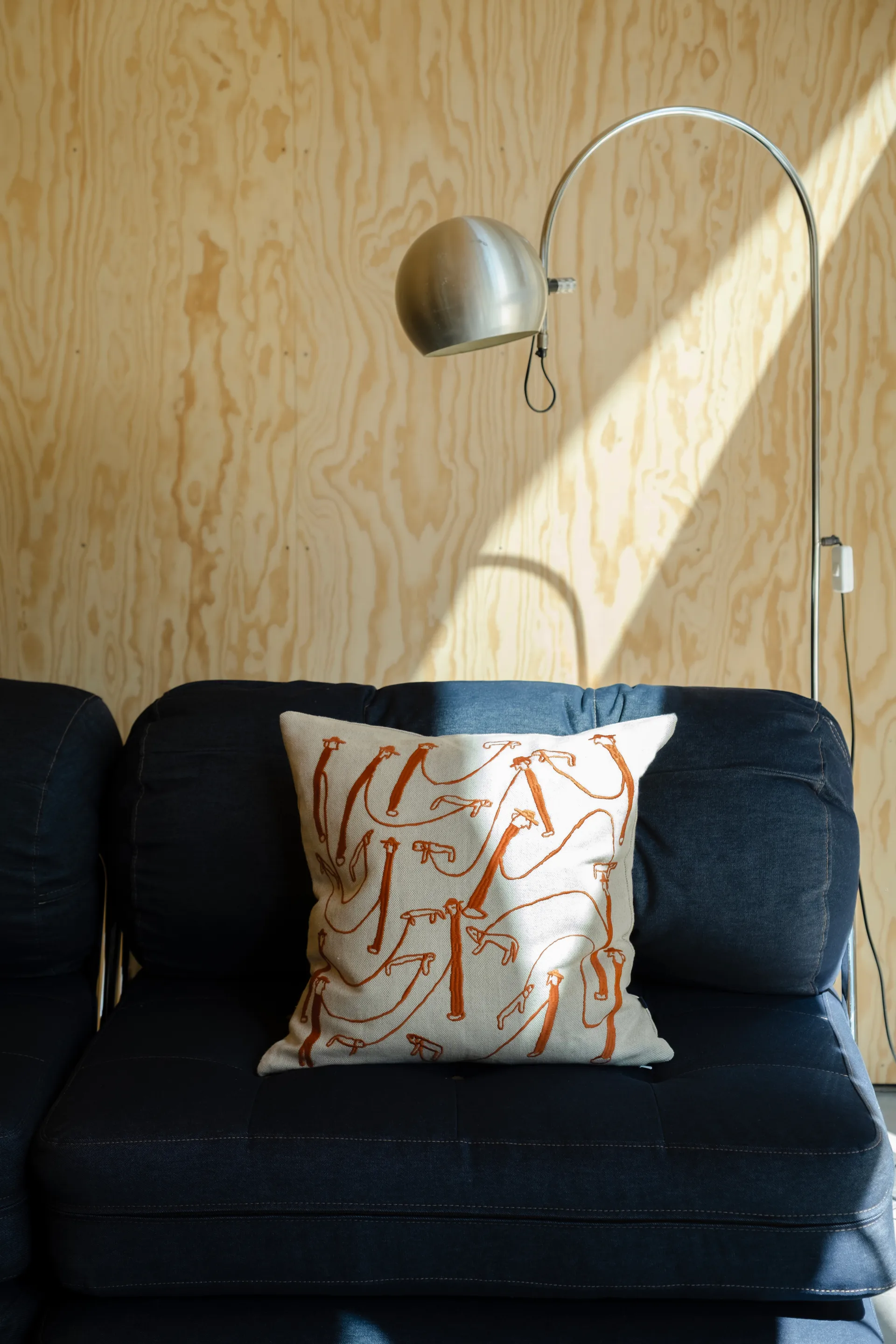 Dog walk putetrekk 48x48 cm, Natur-orange Fine Little Day