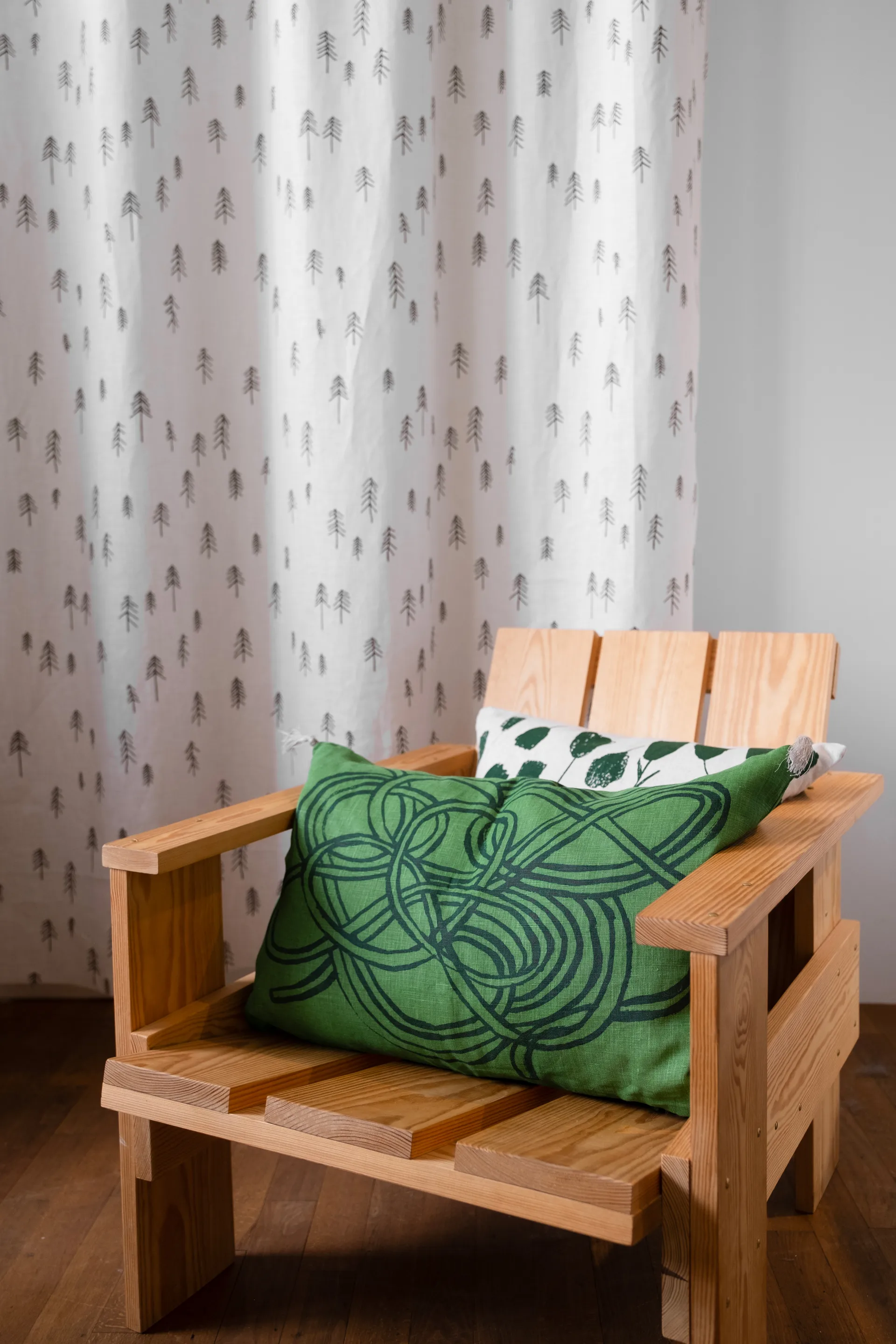 Knutar putetrekk 38x58 cm, Green Fine Little Day