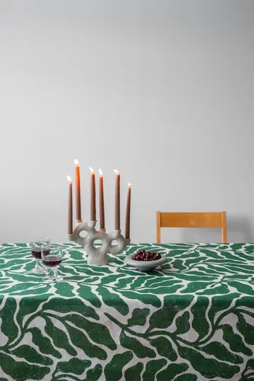 Leaves bordduk - Green, 149x250 cm - Fine Little Day